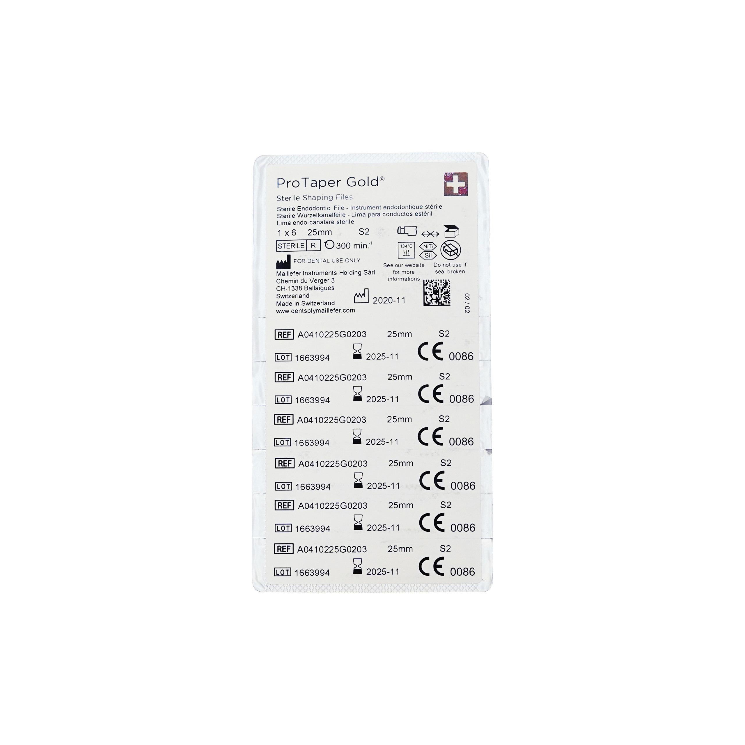 Dentsply Protaper Gold 25mm S2